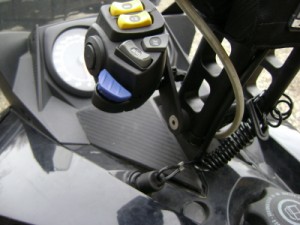 Skidoo XP Handle bar switch relocation