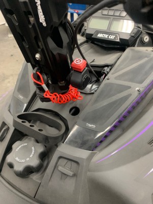 Arctic cat kill switch relocation bracket