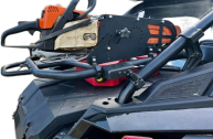 RZR Pro Xp Chain saw holder for Polaris tire rack
